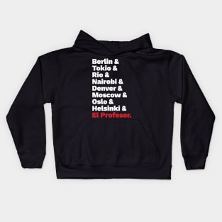 La casa de papel list 2 Kids Hoodie